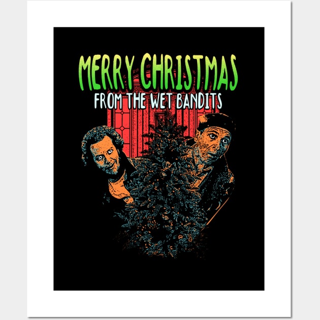 Merry Christmas Movie 90s - From The Wet Bandits Wall Art by Mandegraph